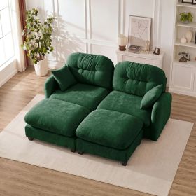 Cloud Sectional Couches,Premium Chenille Fabric Paired With Soft Throw Pillows