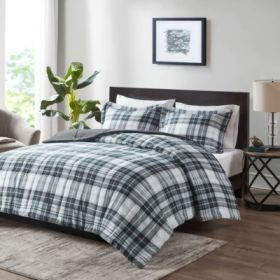 Scotchgard Down  All Season Comforter Set (Option: Navy grey-Queen)