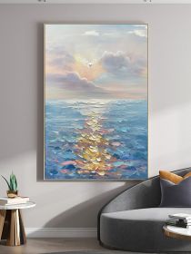 Modern Abstract Wall Art Canvas Painting Beach Surf Landscape Poster Art Prints Suitable For Living Room Home Decor (size: 75X150CM)